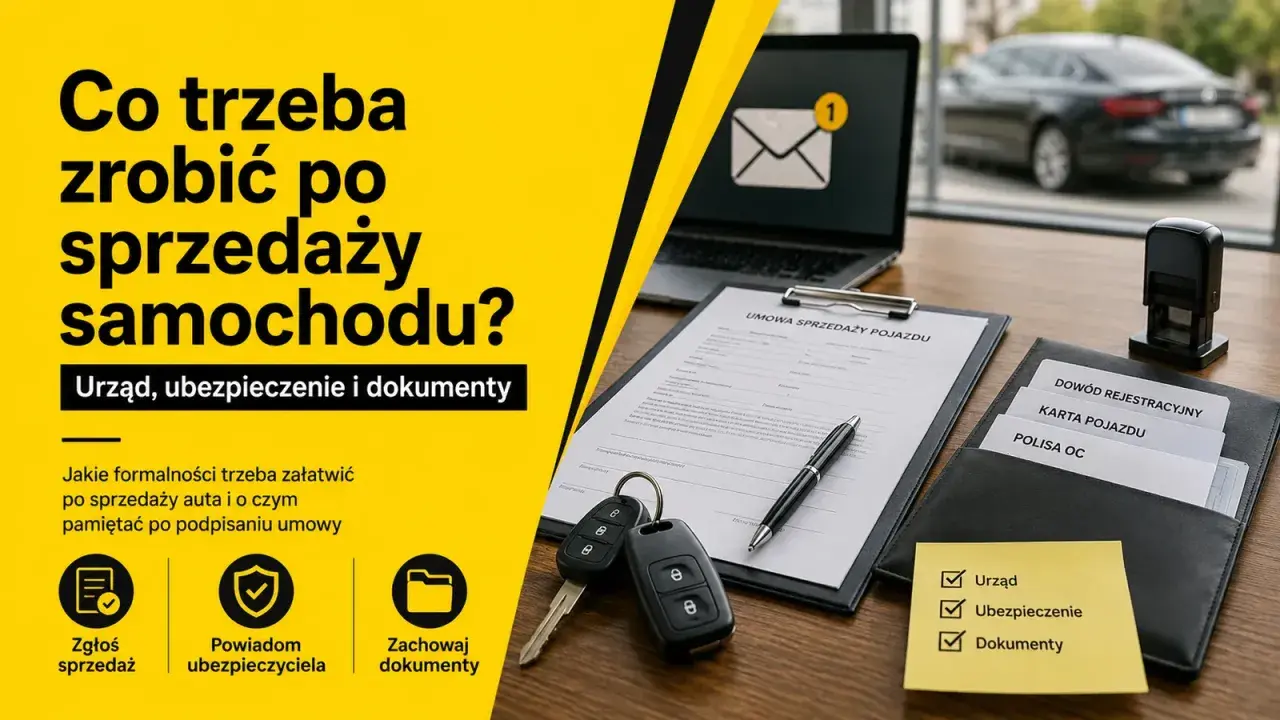 Formalności po sprzedaży auta: zgłoś sprzedaż, powiadom ubezpieczyciela, zachowaj dokumenty. Unikniesz kary za niezgłoszenie sprzedaży samochodu ubezpieczycielowi.