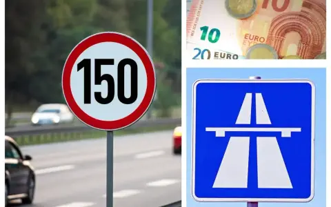 Znak ograniczenia prędkości 150, autostrada i euro. Poznaj ograniczenia prędkości Czechy i koszty podróży.