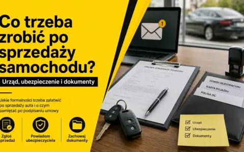 Formalności po sprzedaży auta: zgłoś sprzedaż, powiadom ubezpieczyciela, zachowaj dokumenty. Unikniesz kary za niezgłoszenie sprzedaży samochodu ubezpieczycielowi.