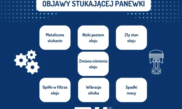 Objawy uszkodzonej panewki w silniku: metaliczne stukanie, niski poziom oleju, zły stan oleju, zmiana ciśnienia oleju, opiłki w filtrze, wibracje silnika, spadki mocy.