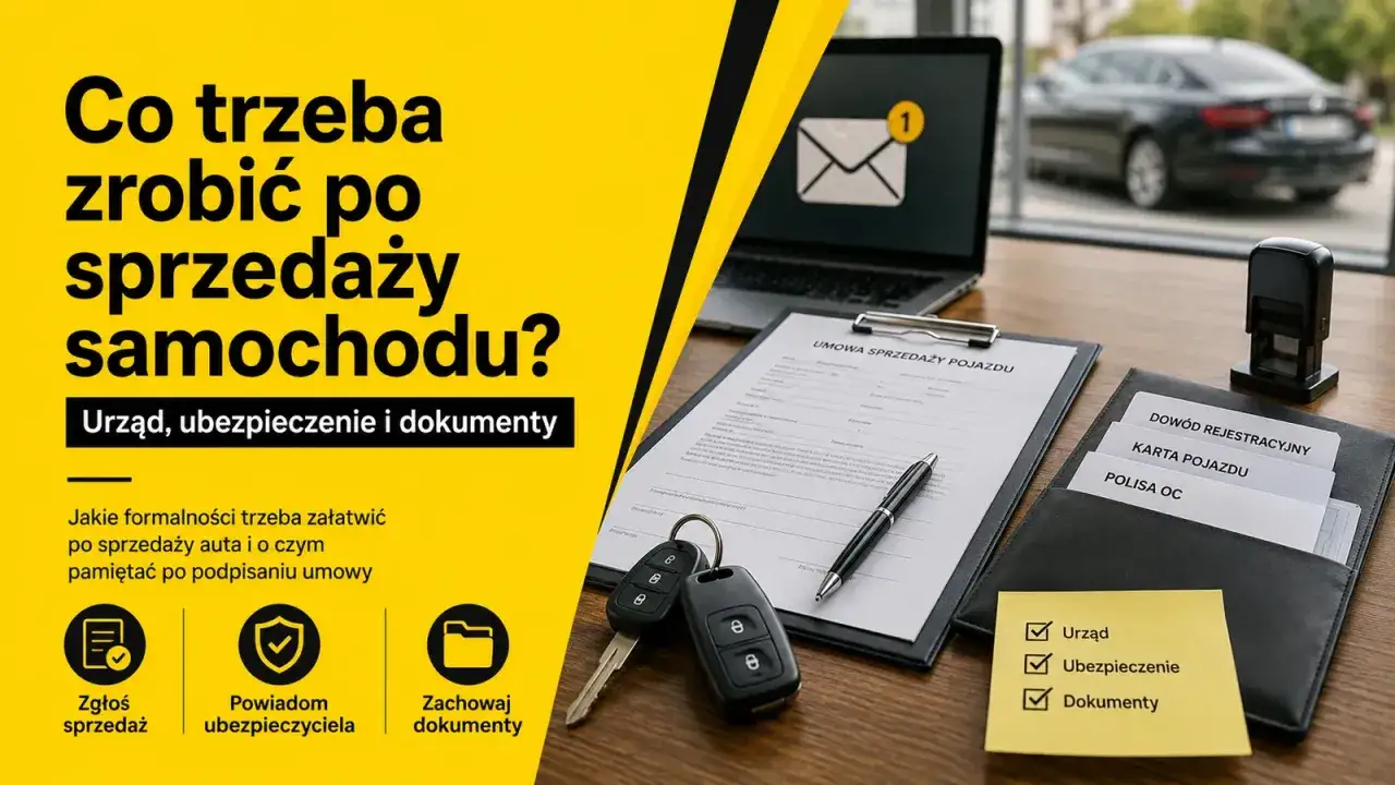 Formalności po sprzedaży auta: zgłoś sprzedaż, powiadom ubezpieczyciela, zachowaj dokumenty. Unikniesz kary za niezgłoszenie sprzedaży samochodu ubezpieczycielowi.