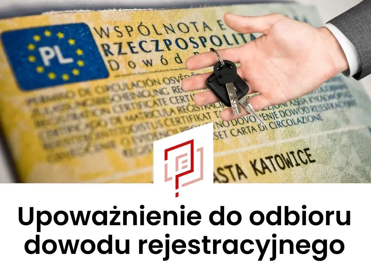 Dłoń z kluczykami na dowodzie rejestracyjnym. Inny właściciel auta inny ubezpieczający? Upoważnienie do odbioru dokumentów.